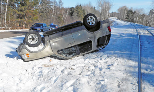 One vehicle rollover